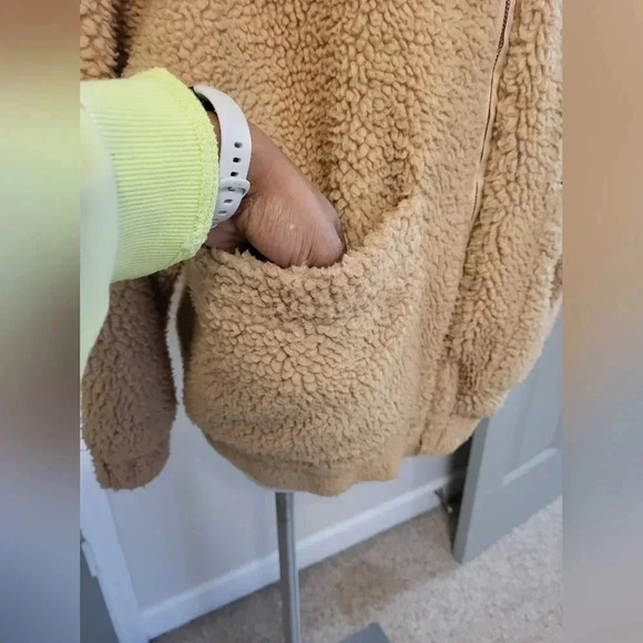 I.AM.GIA Neutral Pixie Oversized Full Zip Teddy Bear Bomber Jacket/Coat(XS/S) - Picture 9 of 12